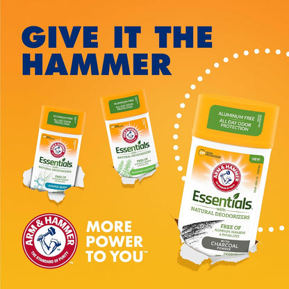 Arm & Hammer Essentials Phthalate-Free Deodorant Stick for Safer Daily Routines and Gentler Underarm Care