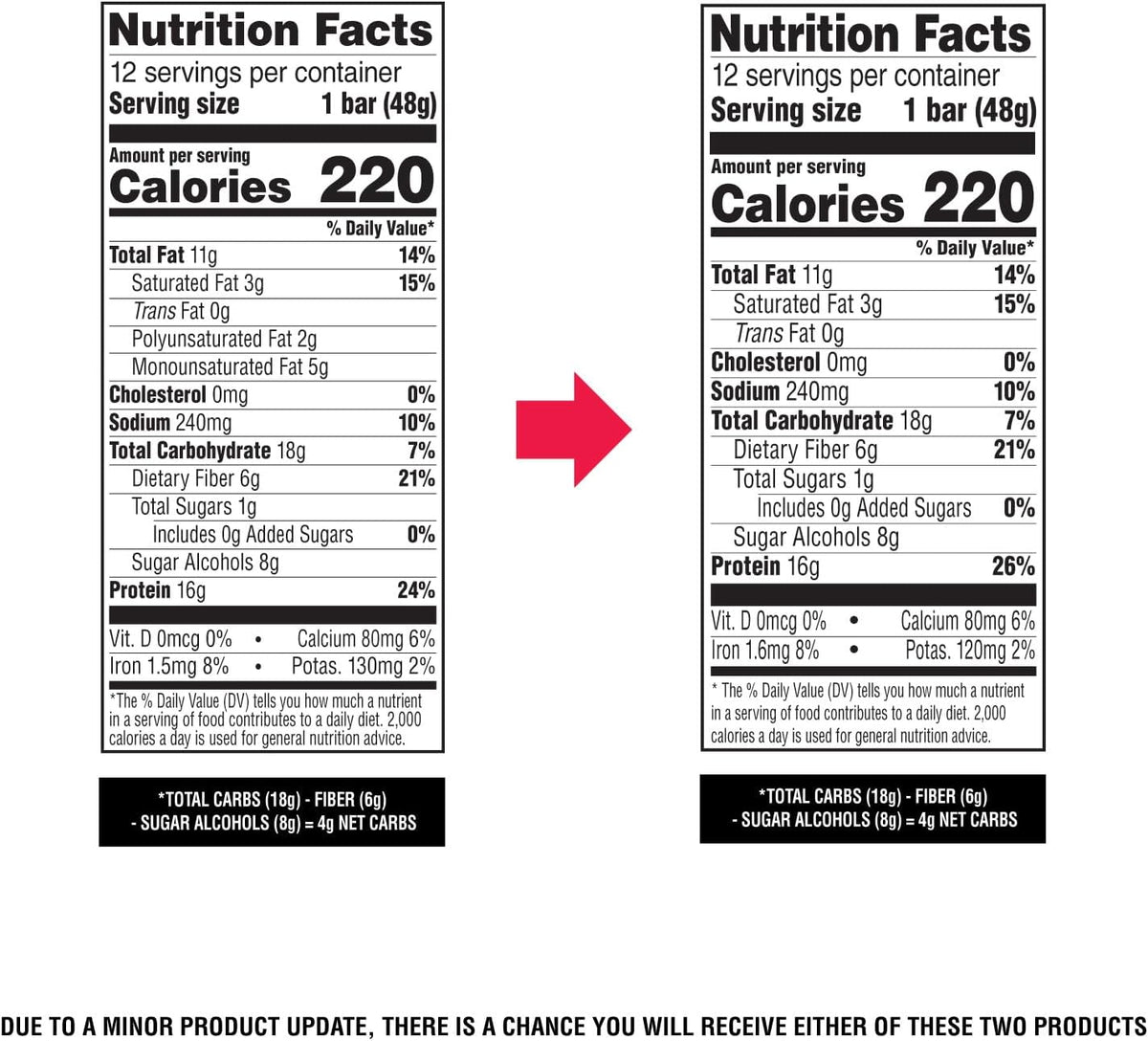 Atkins Chocolate Chip Granola Bar – Office Snack for Meeting Marathons, Low-Sugar 1.69oz Bars
