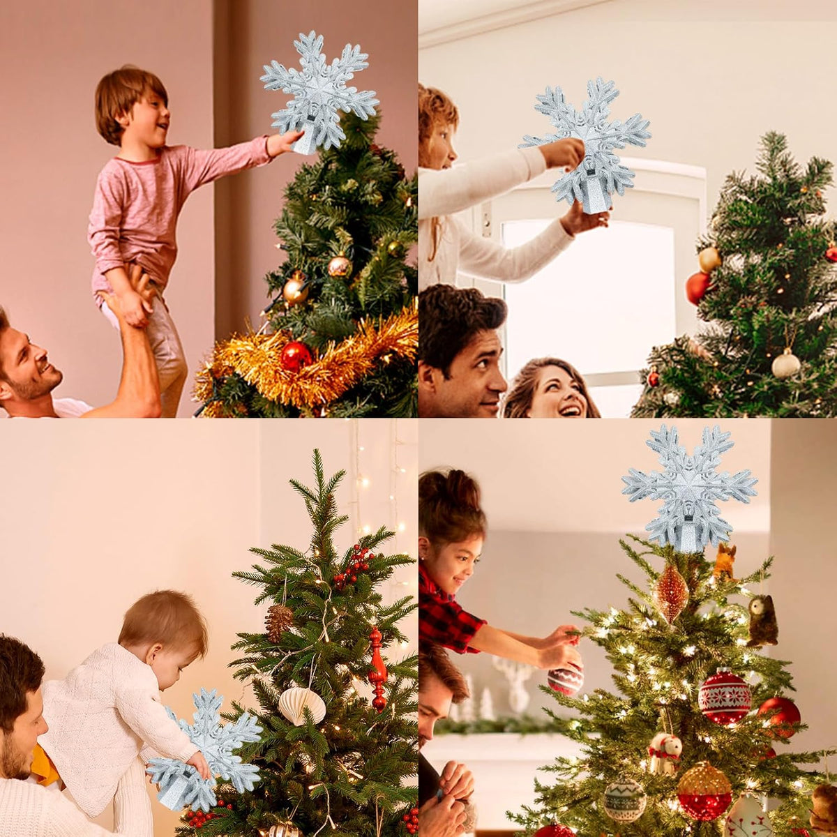 Aurora Glow Less-Is-More LED Topper – Effortless Plug-in Snowflake for Studio & Small Apartment Decor
