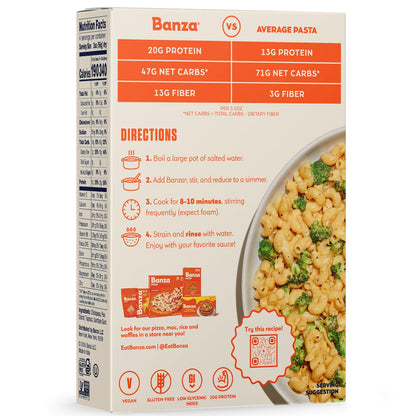 Banza Chickpea Elbows – High-Fiber, Lower-Carb Pasta for Wellness-Focused Kitchens
