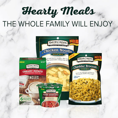Bear Creek Creamy Potato Potato Soup Mix – Quick Study Break Meal for Remote Workers, Single-Serve