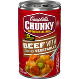 Campbell's Beef Country Vegetable Soup – Shelf-Stable Backpacking Meal for the Trail, 18.8 Oz