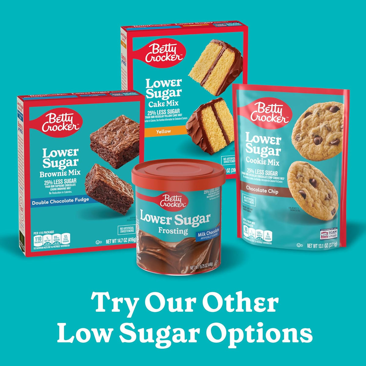 Betty Crocker 25% Less Sugar Frosting – Wholesome Pantry Essential for Sugar-Conscious Families, Ready-to-Spread Milk Chocolate Flavor