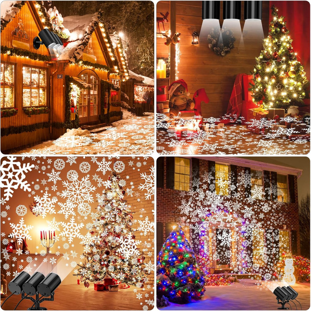 [Brand] Snowflake Projection Light – Festive Seasonal Gift for Mom, Dad, and Neighbors