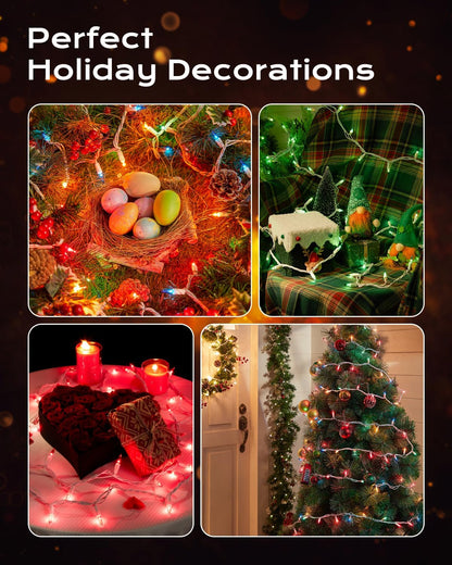 Brightown Connectable String Lights – Large Yard Coverage, Link Up to 5 Sets for Outdoor Holiday Displays