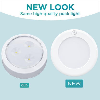 Brilliant Evolution Wireless LED Puck Light 3 Pack – Auto-Off Timer Hallway Night Light for Senior Safe Mobility