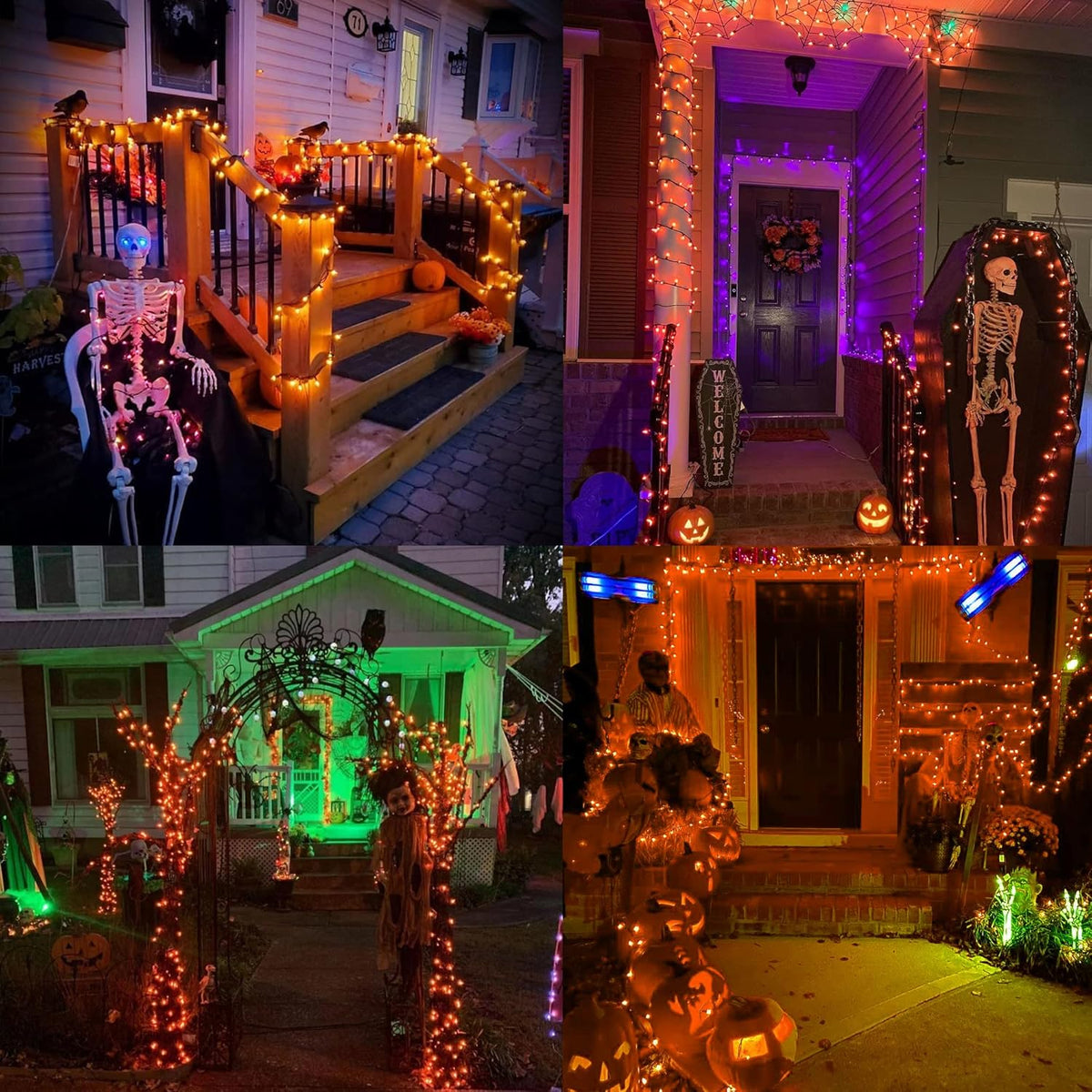 Brizled Candy Corn Lights – Family-Friendly Halloween Party Room Decor, No Flame No Wax Drip Design