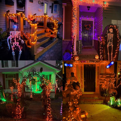 Brizled Candy Corn Lights – Family-Friendly Halloween Party Room Decor, No Flame No Wax Drip Design