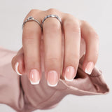 BTArtbox Vanilla Cream Press On Nails – Birthday Gift for Women and Moms, 2-Set Press-On Kit with 16 Sizes