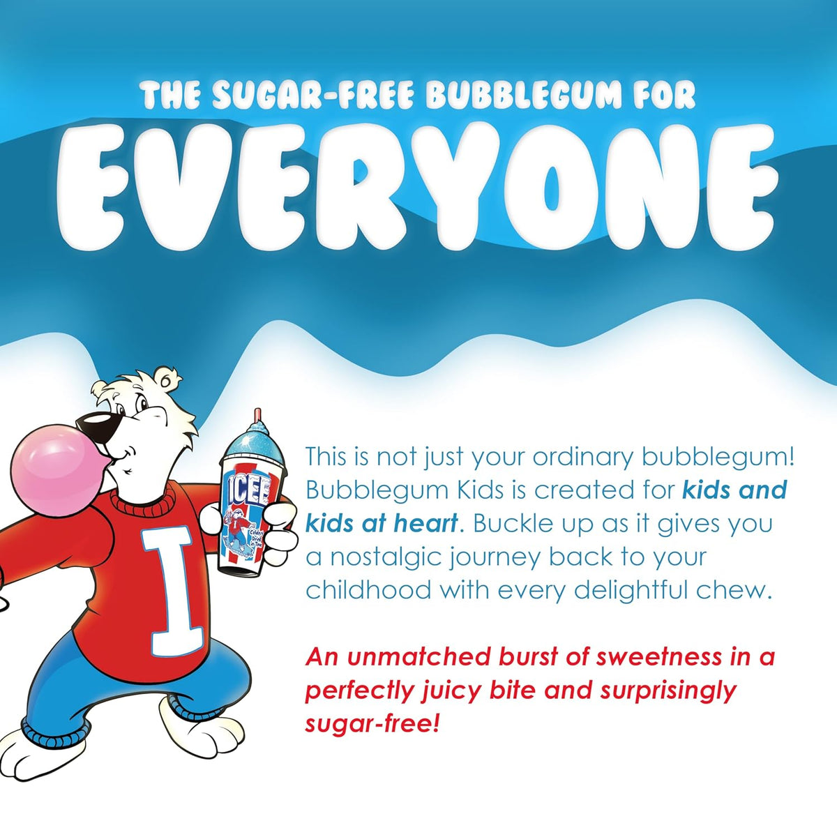 Bubblegum Kids Chiclets – Allergy-Safe Chewing Gum for Travel Bags and Classroom Treat Drawers