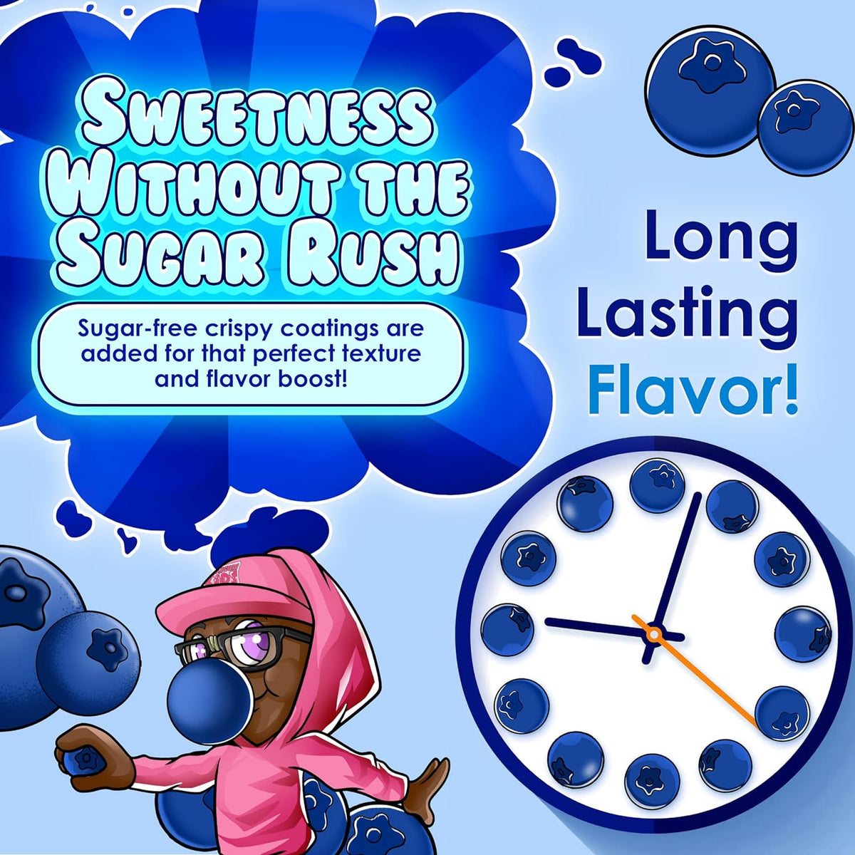 Bubblegum Kids Sugar Free Gum – Kid-Safe Bubble Gum Variety for Classrooms, Car Rides, and Family Trips