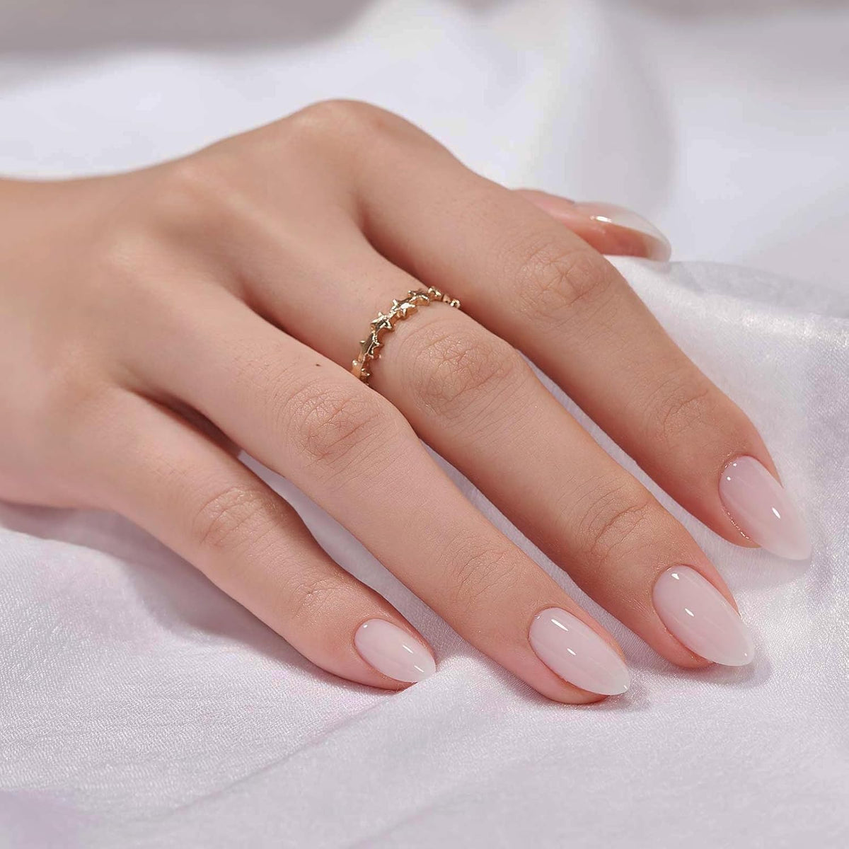 builder gel and top coat reinforcement with 2x thickened nail front edge