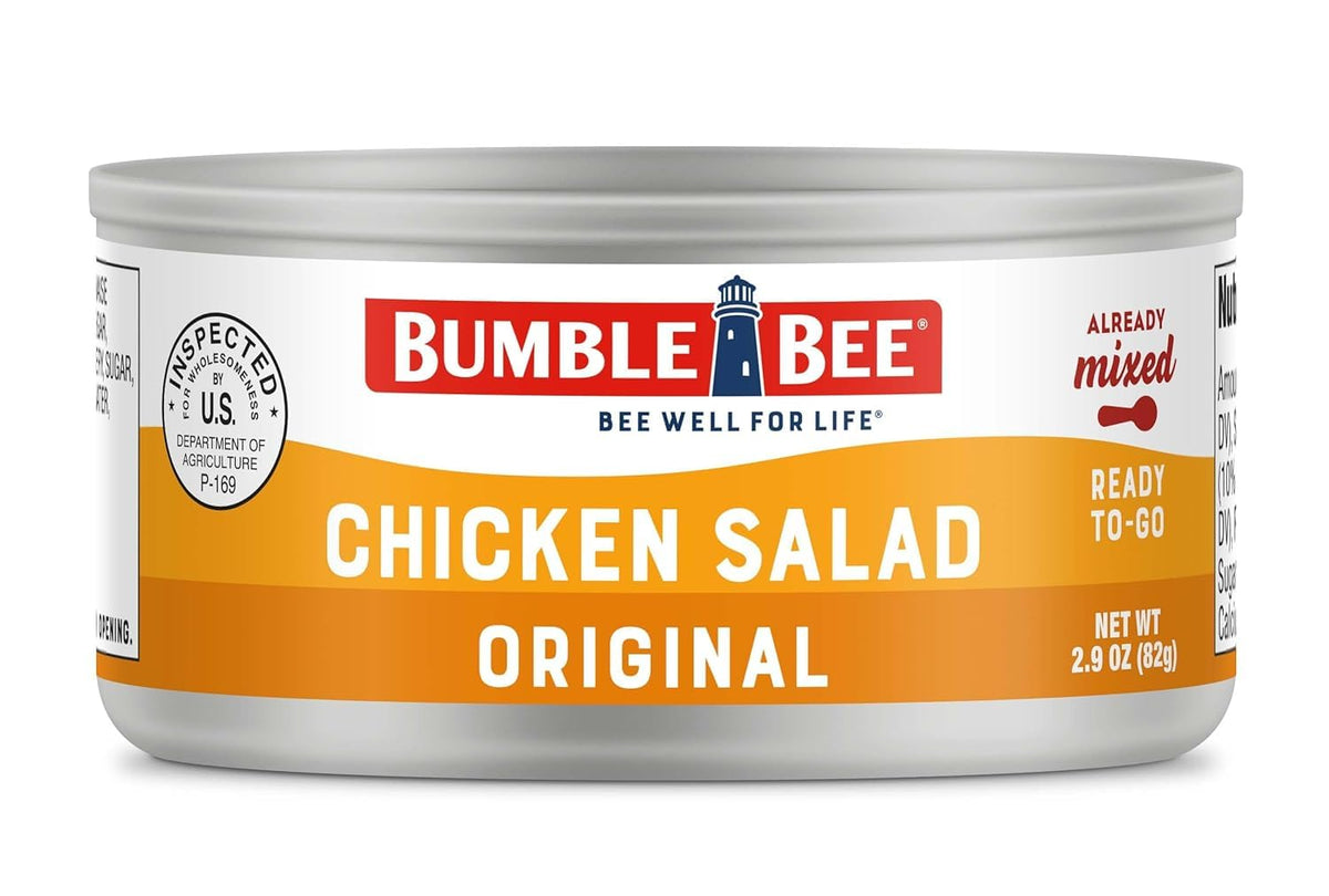 Bumble Bee Snack on the Run Chicken Salad Kit – Non-Perishable Protein for RV Storage and Campside Lunches, Multi-Pack Available