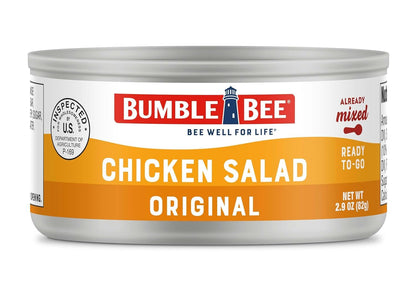 Bumble Bee Snack on the Run Chicken Salad Kit – Non-Perishable Protein for RV Storage and Campside Lunches, Multi-Pack Available