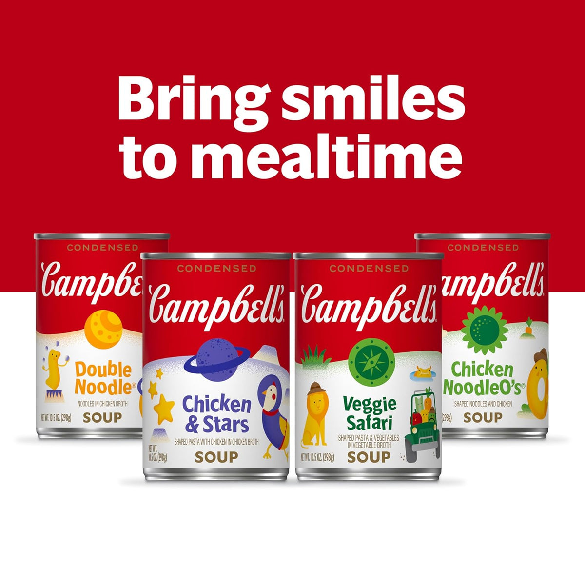Campbell's Condensed Chicken and Stars Soup – Convenient Canned Meal Stocked in the Kitchen Cupboard, 10.5 oz Can (4 Pack)