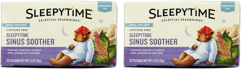 Celestial Seasonings Sleepytime Immune Herbal Tea – Simple, Stringless Tea Bags for Less Waste Living
