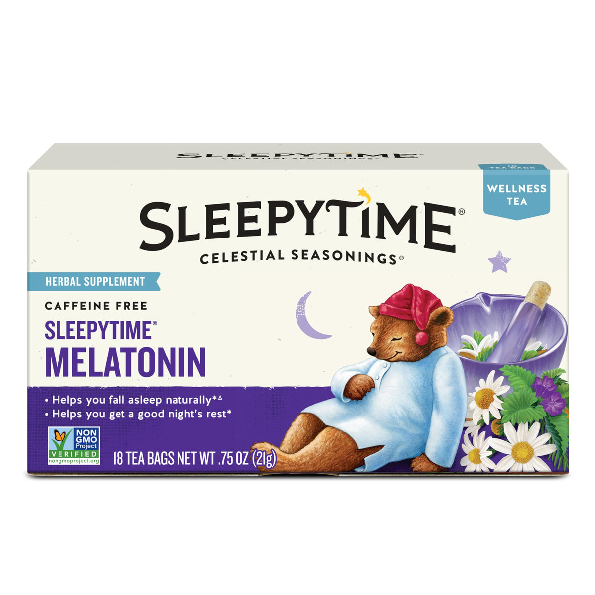 Celestial Seasonings Sleepytime Immune Herbal Tea – Simple, Stringless Tea Bags for Less Waste Living