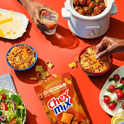 Chex Mix Cheddar Snack Mix – Father's Day Snack Box Addition, Family Size 13.5 oz