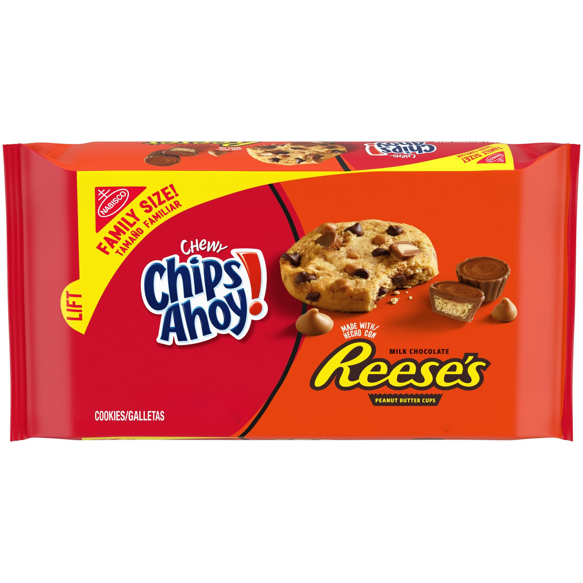 CHIPS AHOY! Chewy Chocolate Chip Cookies with Reese's Chunks, Pantry Snack Pack for School Lunchboxes
