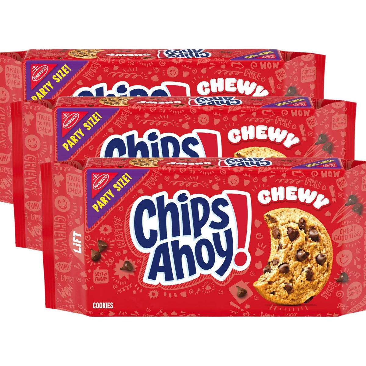 CHIPS AHOY! Chewy Chocolate Chip Cookies Workplace Snack Drawer Stock for Break Room Refills