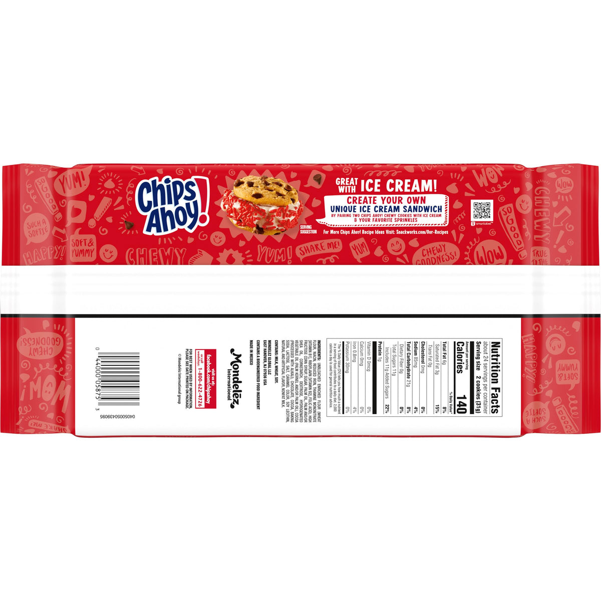 CHIPS AHOY! Chewy Chocolate Chip Cookies Workplace Snack Drawer Stock for Break Room Refills