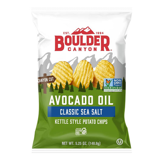cooked in 100% avocado oil (buttery, high smoke-point oil)