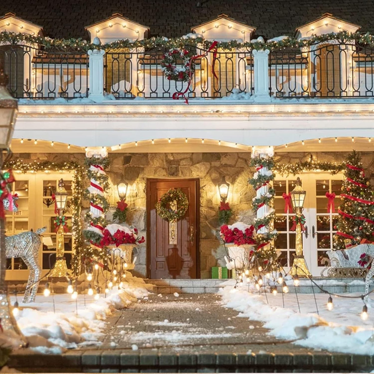 Dazzle Bright Warm White & Multi Christmas Lights – Ambience for Shelf, Niche, and Reading Nook Styling