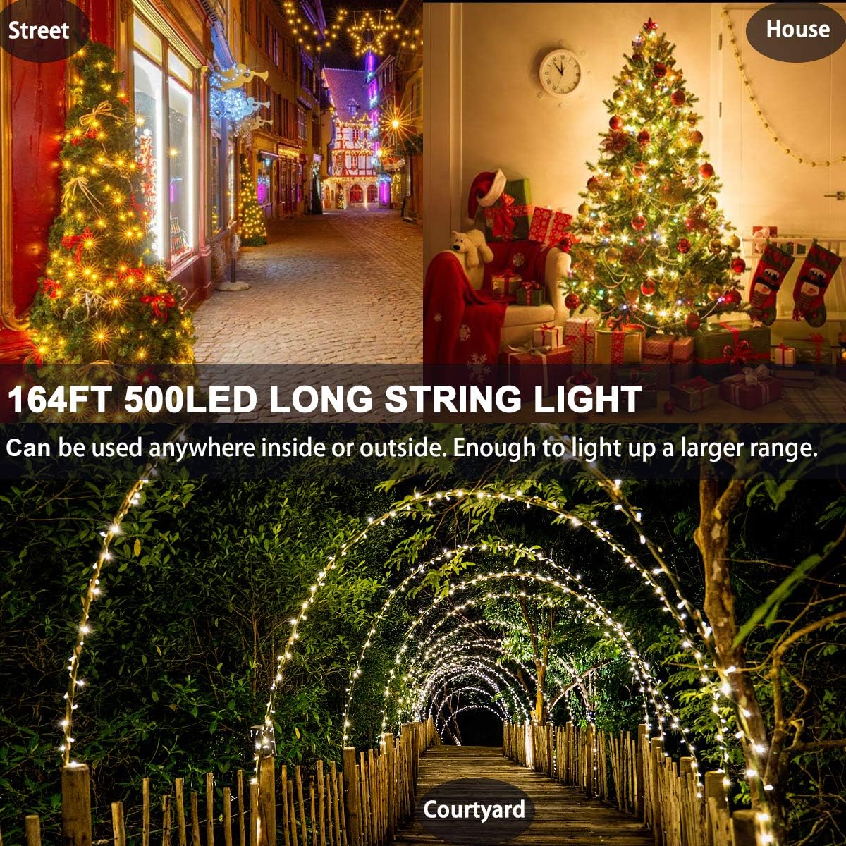 Decute 164FT Bendable Starry Lights – Cozy Reading Nook & Canopy Frame Decoration, Shape Memory Copper Wire