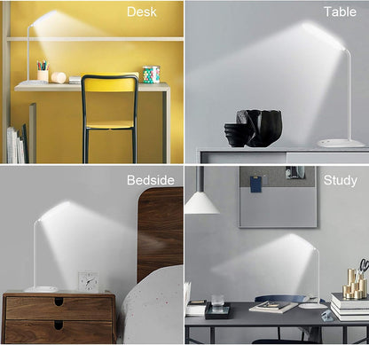 DEEPLITE LED Reading Lamp – USB-C Rechargeable Workspace Light for Bedroom Desk and Dorm Study Nook, 400 Lumens
