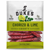 Duke's Pork Chorizo & Lime Smoked Shorty Sausages – Stocking Stuffer and Game Day Snack Gift for Meat Lovers, 5 oz