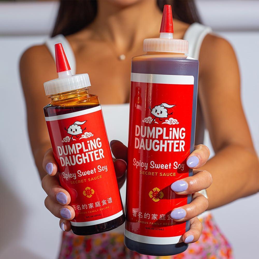 Dumpling Daughter Spicy Sweet Soy Sauce – One Bottle Replaces Three Pantry Sauces, Streamlined Asian Cooking for Uncluttered Kitchens