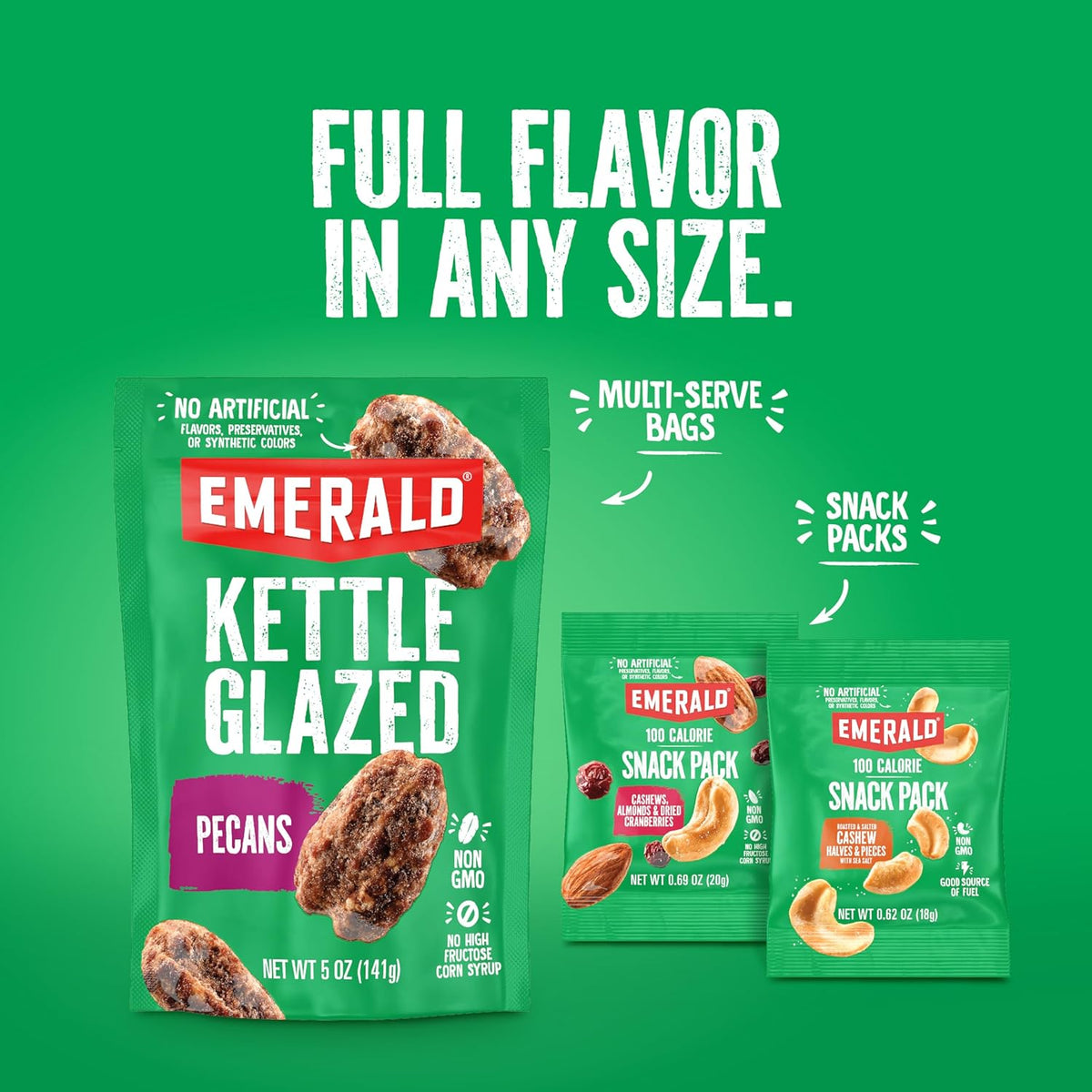 Emerald Nuts Cashew Almond Cranberry Mix – Kid Snack Box Variety for Lunches and Playdates
