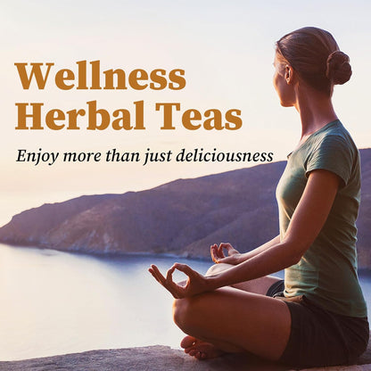 FullChea Lemon Ginger Wellness Tea – Adhesive-Free Sachets for Bath Time Relaxation and Gut Health