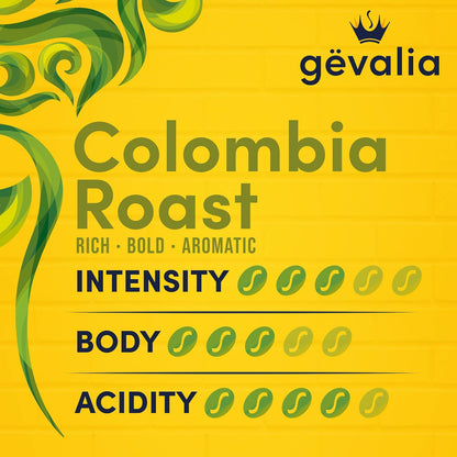 Gevalia Colombia K-Cup Coffee Pods – Holiday and Birthday Gift for the Keto or Low Carb Friend, 84 ct Box