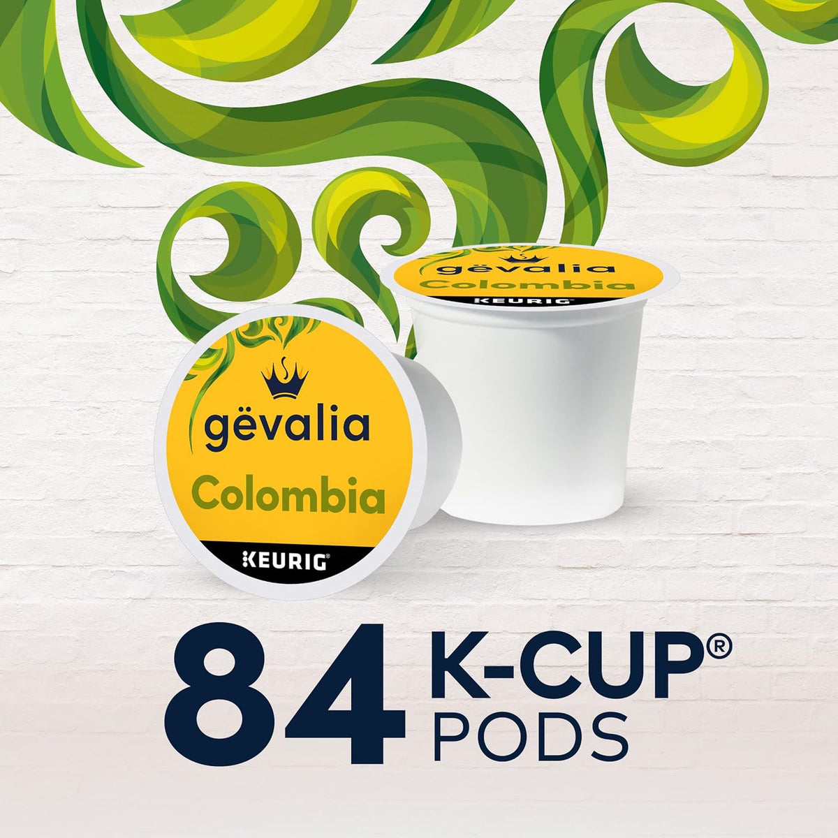 Gevalia Colombia K-Cup Coffee Pods – Holiday and Birthday Gift for the Keto or Low Carb Friend, 84 ct Box