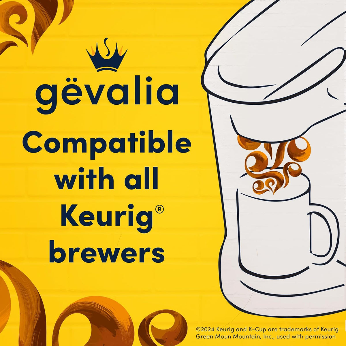 Gevalia Frothy Caramel Macchiato Espresso Style Kit – Uncluttered Pantry Coffee Solution for Less Is More Homes, 6 ct