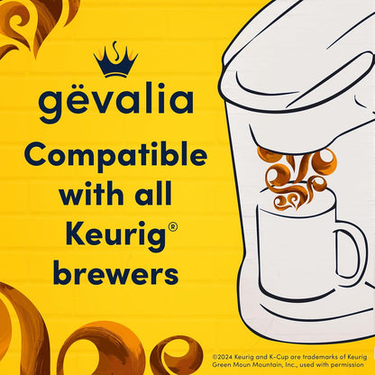 Gevalia Frothy Caramel Macchiato Espresso Style Kit – Uncluttered Pantry Coffee Solution for Less Is More Homes, 6 ct