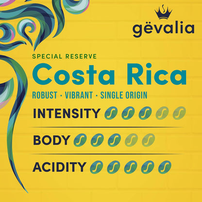 Gevalia Kaffe Special Reserve Costa Rica Coffee Pods – Single-Serve Focus Boost for the Home Office and Study Desk