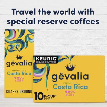 Gevalia Kaffe Special Reserve Costa Rica Coffee Pods – Single-Serve Focus Boost for the Home Office and Study Desk