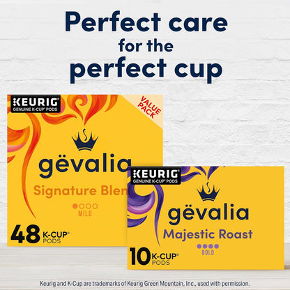 Gevalia Majestic Roast K-Cup Coffee Pods – Gourmet Gift-Worthy Dark Roast, Slow-Roasted Arabica Pods for the Connoisseur