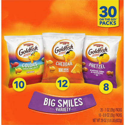 Goldfish Cheddar Crackers Halloween Edition – After-School Snack Pantry Staple for Families, 27.3 oz