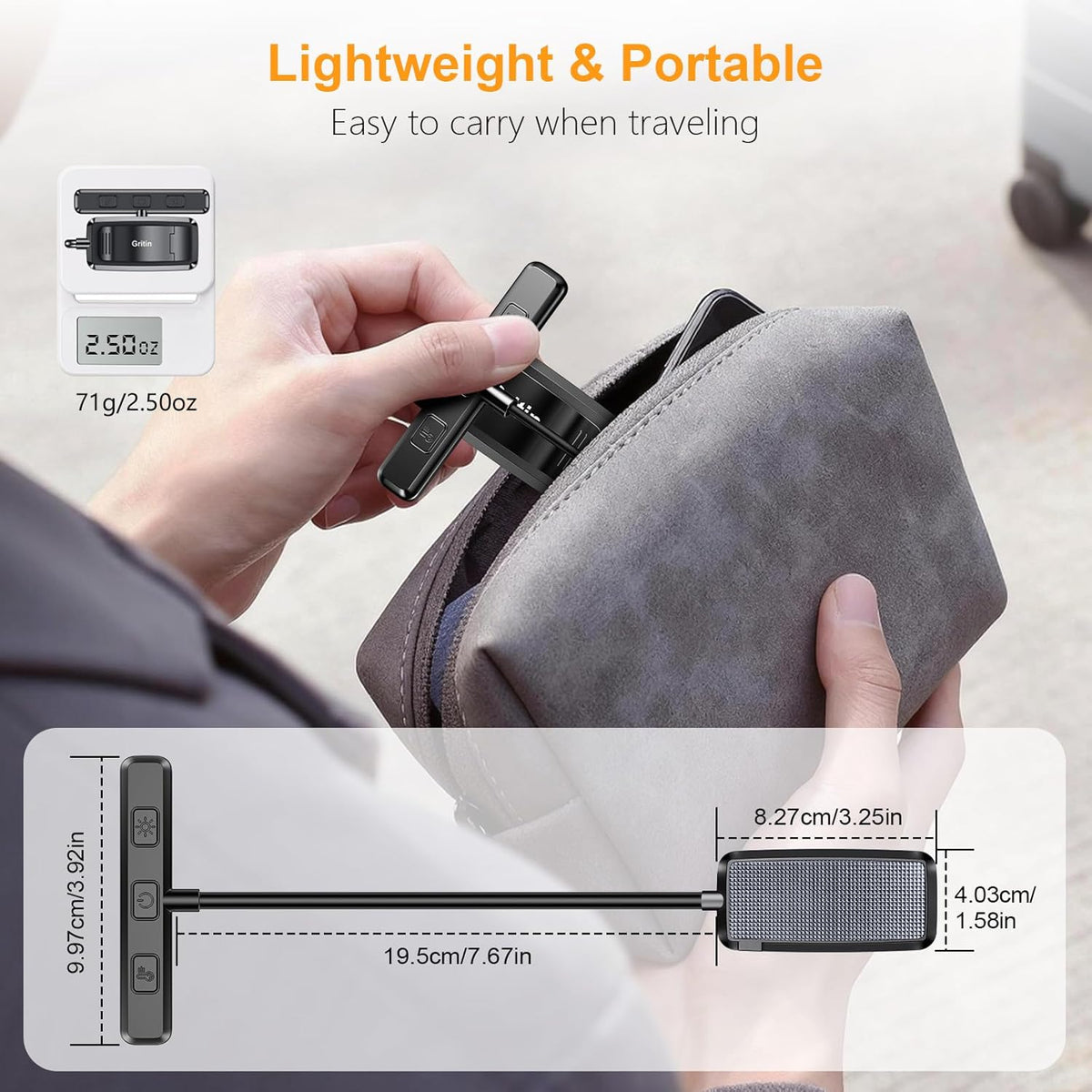 Gritin Lightweight Bookmark Reading Light with Memory Function – Housewarming and Holiday Gift for Studious Friends