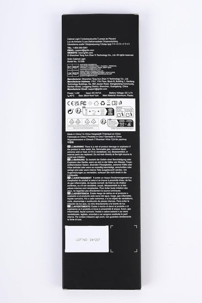 Gritin Motion Sensor Cabinet Light - 4 Mode Stepless Dimming for Effortless Renter Friendly Setup