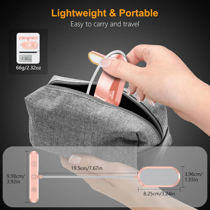 Gritin Understated Book Light for Scandinavian Bedrooms – Matte Finish Clip Design with Memory Function and Effortless Touch Controls