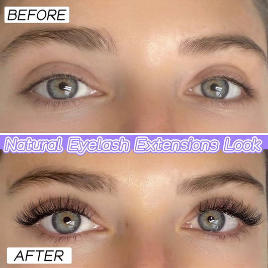 handcrafted wispy cluster design pre-arranged for seamless blending with natural lashes