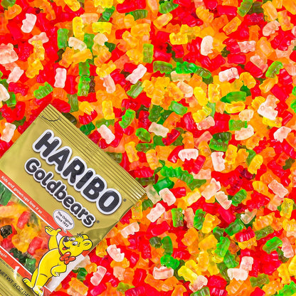 HARIBO Goldbears Fruity Gummy Candy 5 oz Bags, 12 Packs – Fat-Free School Snacks for Lunchboxes, Party Favors, and Playdates