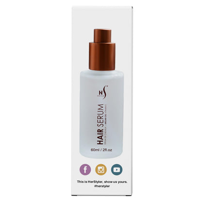 HerStyler Argan Oil Hair Serum – Wind-Down Hair Treatment for Dry Strands, Lightweight Hydration for Bath Night