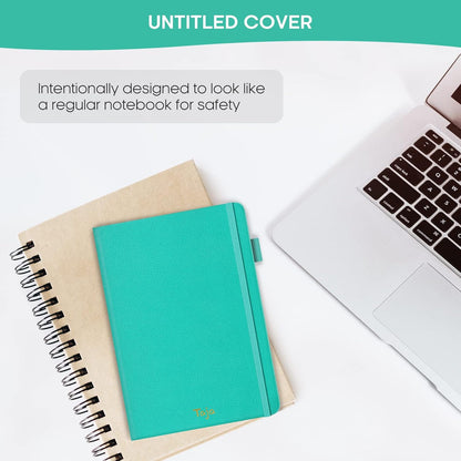 inner back pocket for storing backup cards, receipts, or written notes