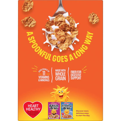 Kellogg's Frosted Bran Cereal – Mindful Morning Cereal with Bran and Frosted Sweetness, Ready to Eat