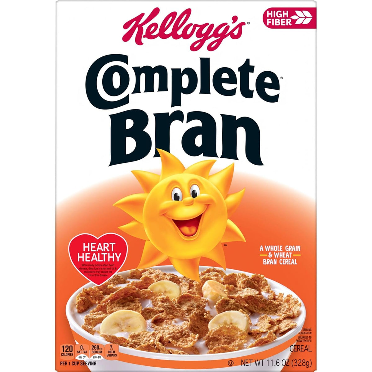 Kellogg's Frosted Bran Cereal – Mindful Morning Cereal with Bran and Frosted Sweetness, Ready to Eat